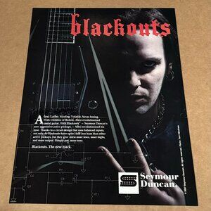 Alexi Laiho of Children of Bodom - SEYMOUR DUNCAN PICKUPS - 2007 Print Ad